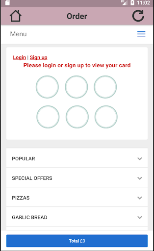Takeaway-App Screen 2