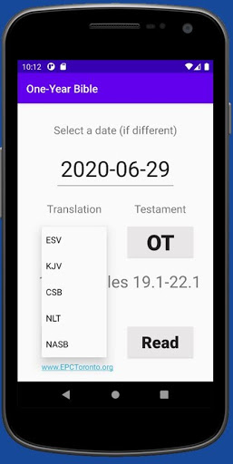 One-Year Bible - Daily Bible R Screen 2