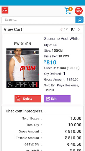 Priya Hosieries Screen 2