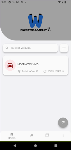 Android application Wage Car Rastreamento screenshort