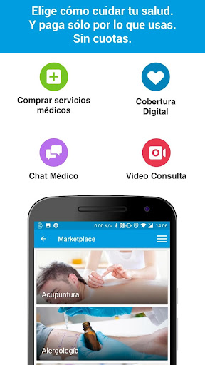Android application SaludOnNet screenshort