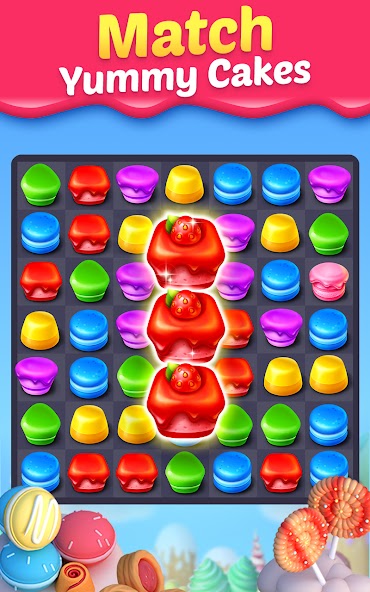 Cake Smash Mania - Match 3 MOD APK screenshot
