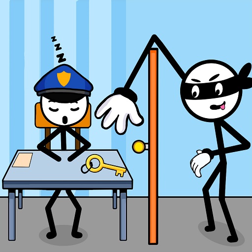 Stickman Escape Thief Puzzle
