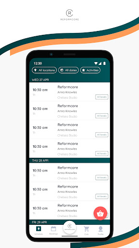 Android application Reformcore screenshort