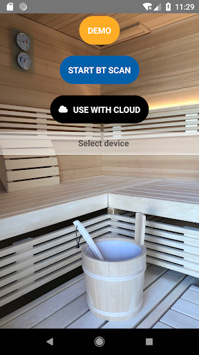 Android application SaunaControl screenshort