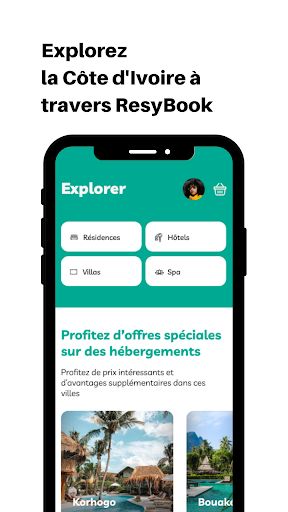 Android application ResyBook screenshort