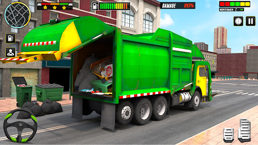 Clean City Dumper Truck 3D Screen 3