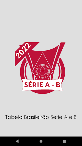Tabela Brasileirão Série A e B