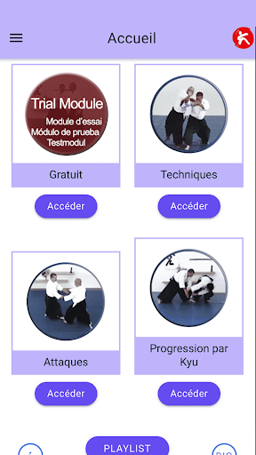 Aperçu de l'application