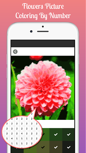 Flowers Picture Coloring Screen 3