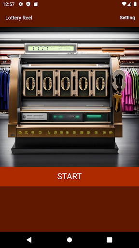 Android application Lottery Machine Reel screenshort
