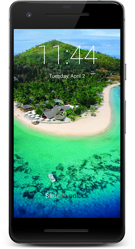 Paradise Beach HD Lock Screen