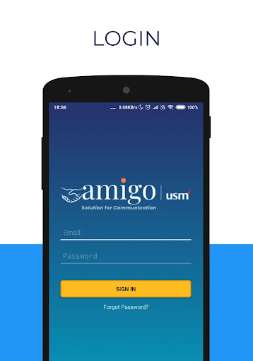 Android application USM amigo screenshort