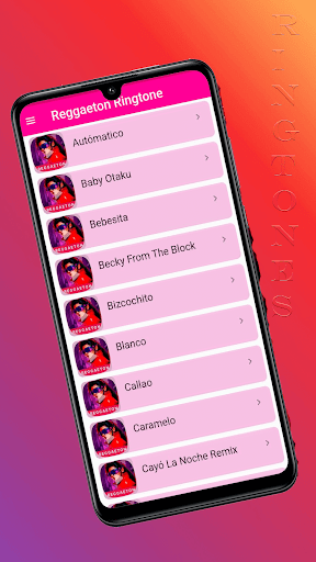 Android application Reggaeton ringtone - Sound screenshort