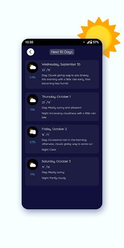 AWeather - Live Forecast Screen 2