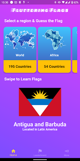 Android application Flags Quiz & Learn screenshort