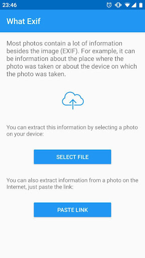 Android application WhatExif screenshort