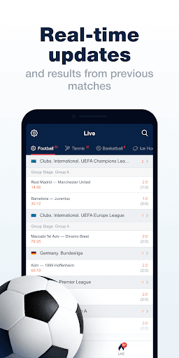 Android application Marathonbet Scores screenshort