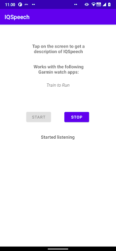 Android application IQSpeech screenshort