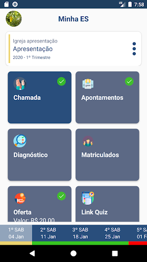 Android application Minha ES - Igreja screenshort