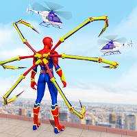 Superhero Fighting Spider Hero