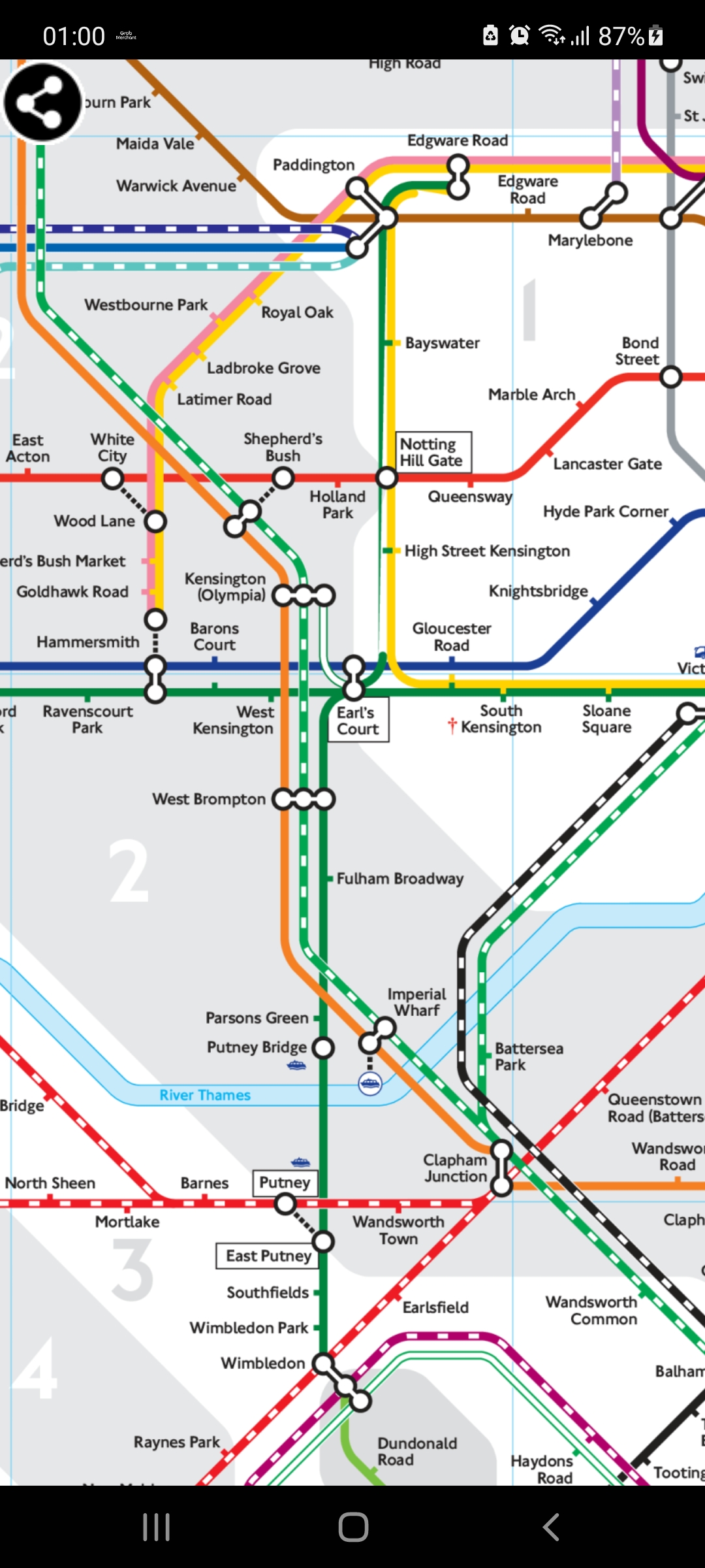 Android application London National Rail Map screenshort