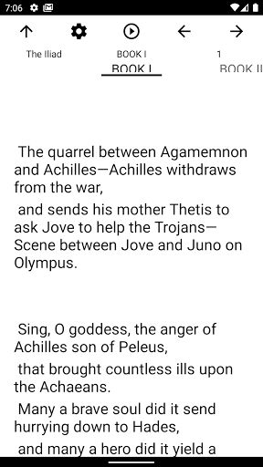Book, The Iliad Screen 2