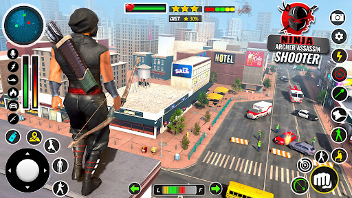 Android application Ninja Archer Assassin Shooter screenshort
