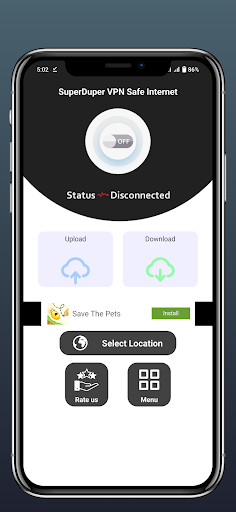 SuperDuper VPN - Safe Internet Screen 2