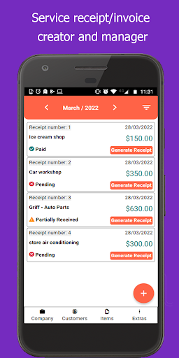 Android application Invoice PDF: Invoice Maker screenshort