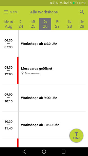 Android application INTERSPORT Events screenshort