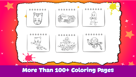 Catboy Mask Coloring Book