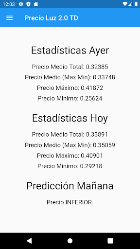 Precio Luz Regulado - 2.0TD Screen 3