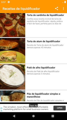 Receitas de liquidificador Screen 3