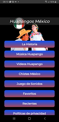 Android application Huapango música y bailables screenshort