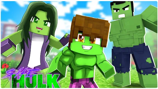 Hulk Player Skin Mod For MCPE