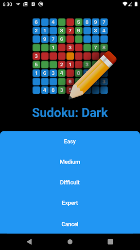 Sudoku: Dark Screen 2