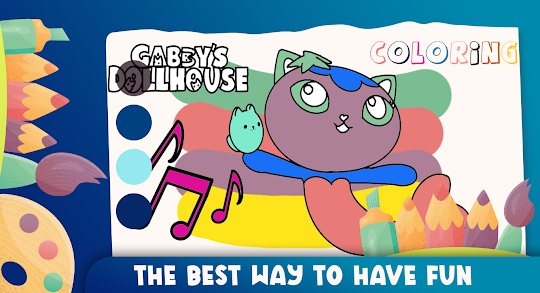 GABB's Dollhouse ColoringPAGES