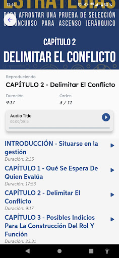Android application Audiolibro Guía de Estrategias screenshort