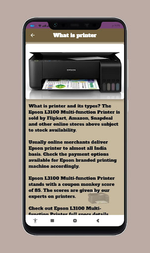 Epson L3100 L Series Guide Screen 3