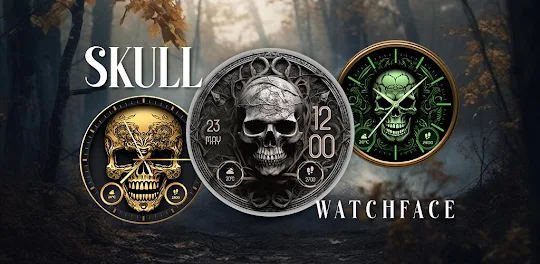 Skull Watchface: Wear OS Watch