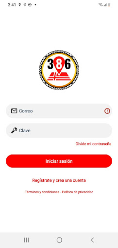 Android application Taxi #386 Usuario screenshort