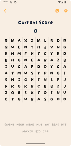 Word Search Puzzle Screen 2