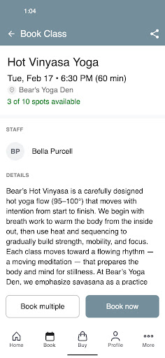 Bear's Yoga Den ekran görüntüsü