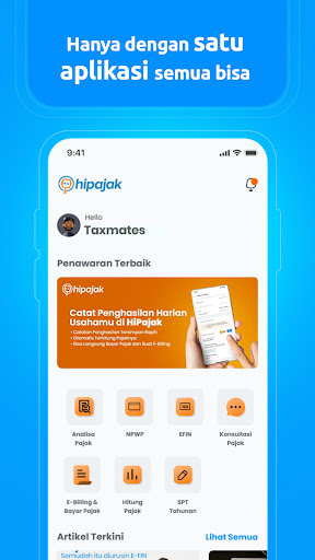 Android application HiPajak screenshort