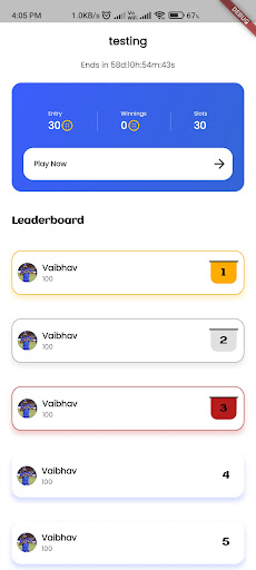 Android application CashTriv screenshort