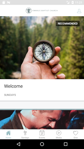 Android application Emmaus Baptist Church screenshort
