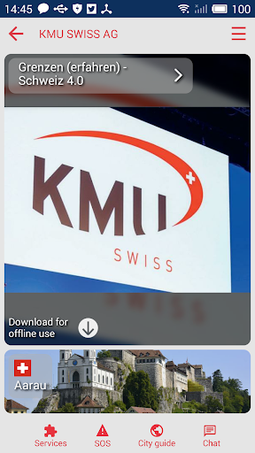 Android application KMU SWISS AG screenshort