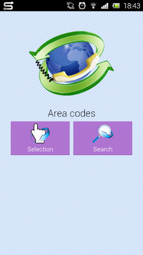 Android application Phone Area Codes World screenshort