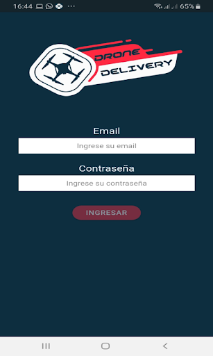 Android application Drone Delivery screenshort